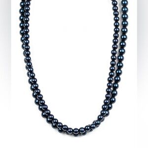 Elegant Blue Pearl Necklace
